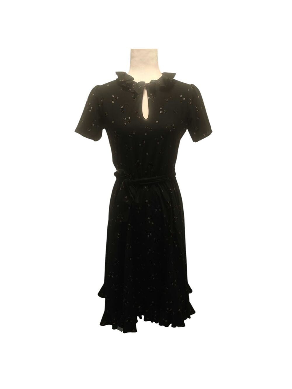 Vintage Black key hole dress sz 6/8 USA made
